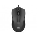 HP 100 6VY96AA Siyah Optik Kablolu Mouse 1.600 DPI Hassas Optik Sensörü