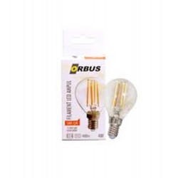 Orbus ORB-PC45 Mum 4W E14 Şeffaf Dekoratif Led Ampul 400 Lm Ra80 220-240V-50Hz