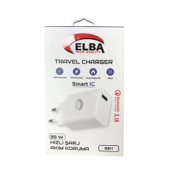 Elba ELB11 Elb-35w USB 35w Hızlı Şarj Akım Koruma EV Şarj Kafa