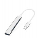 Inca IUSB-04T Type-C Grişli 4Port Usb Hub 3X2.0 USB Çıkış 3.0 USB Çıkış 5 Gbps Inca IUSB-04T Type-C Grişli 4Port Usb Hub 3X2.0 USB Çıkış 3.0 USB Çıkış 5 Gbps
