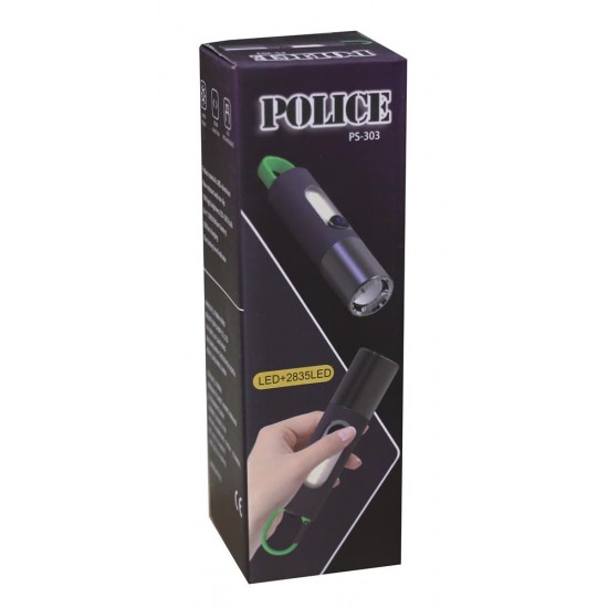 Polıce PS-303 Yan Aydınlatma Işıklı, Şarjlı El Feneri