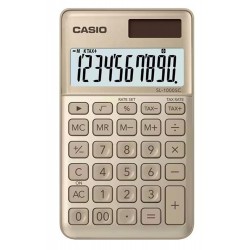 Casio SL-1000SC-GD Cep Tipi 10 Hane Gold Hesap Makinesi