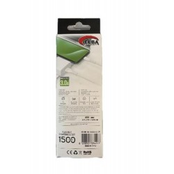 Elba Elb36-L1 1,5Mt  Micro  Beyaz 3A Hızlı Şarj Kablosu