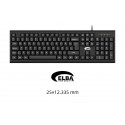 Elba K112 Q Usb Siyah Türkçe Kablolu Standart Klavye