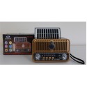 Everton Rt-660  Bluetooth Fm-Usb-Tf-Aux Şarjlı Nostaljik Radyo Solar (Güneş Panelli)