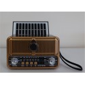 Everton Rt-660  Bluetooth Fm-Usb-Tf-Aux Şarjlı Nostaljik Radyo Solar (Güneş Panelli)