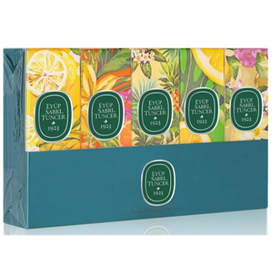 Eyüp Sabri Tuncer Set-5 16ml 5Li Cam Şişe  Sprey Kolonya (Verbena-Ç.limonu-Hawaii-B.Mandalina-limon)