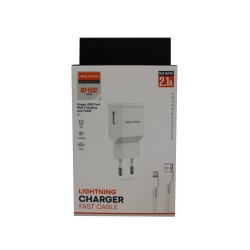 Megatech EC02 MODEL 2.1A Lightning Usb Kablo + Ev Şarj Adaptörü Hızlı Şarj