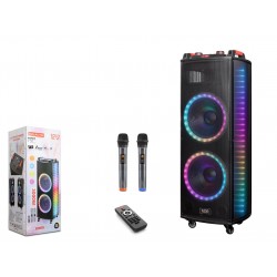 Nodar NDR1212S 12" Bluetooth Speaker Mikrofonlu Uzaktan Kumandalı 2x12" 400-330-1090MM