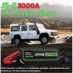 ULTRAI Jstar 8 20000mAh 3000A Jump Starter Taşınabilir Araç Akü Şarj Bataryası