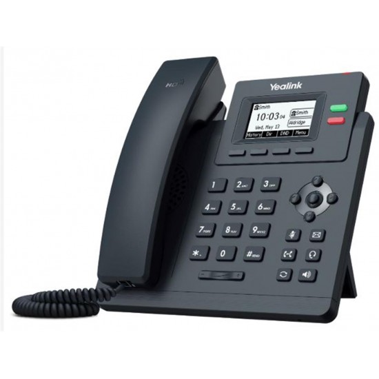 Yealink T31P IP Telefon PoE Destekli Adaptör Dahil