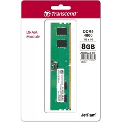 Transcend 8GB(1x8GB) 4800Mhz UDIMM DDR5 CL40 Pc Ram (JM4800ALG-8G)