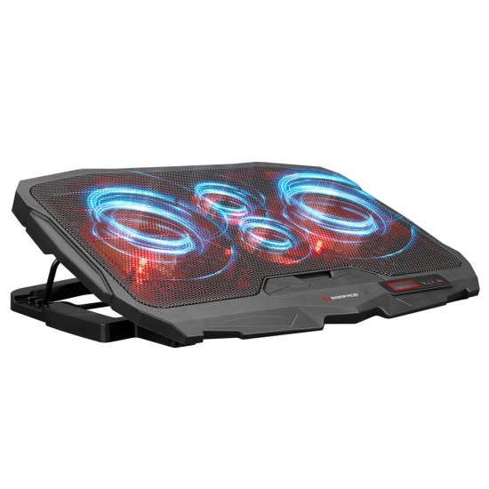 Addison Rampage AD-RC4 COLDBREEZE Kırmızı Ledli Işıklı Fan 15-17 Notebook Soğutucu Stand