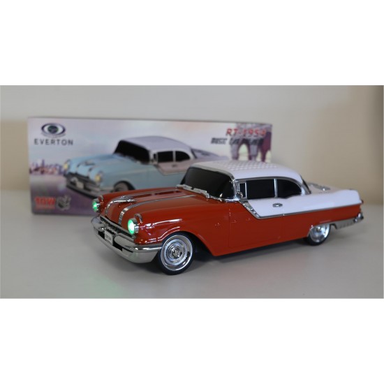 EVERTON RT-1954 Turuncu Arabalı  Bluetooth Fm-Usb-Tf-Aux Şarjlı Nostaljik Radyo