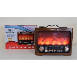 Everton Rt-733 Bluetooth Fm-Usb-Tf-Aux  Şarjlı Nostaljik Radyo