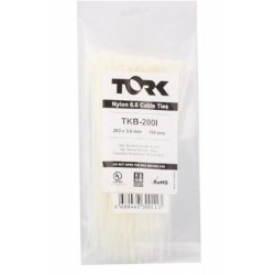 Tork TRK-300-3,5mm Beyaz 100lü Kablo Bağı