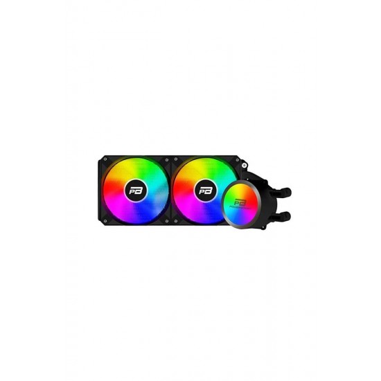 GameBooster PRIME P240B Rainbow Fanlı LGA1700-AM5 Uyumlu 240mm CPU Sıvı Soğutma Sistemi (Siyah)