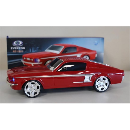 EVERTON RT-1951 Kırmızı Bluetooth Fm-Usb-Tf-Aux Şarjlı Nostaljik Radyo