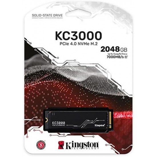 Kingston 2TB KC3000 7000MB-7000MB-S PCIe 4.0 NVMe M.2 SSD Disk SKC3000D-2048G