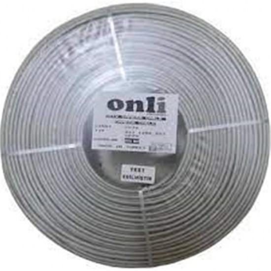 Onli 2+1 PE 1x0,50 mini Coax 2x0,50mm 250 metre Dış Ortam CCA Kamera Kablosu