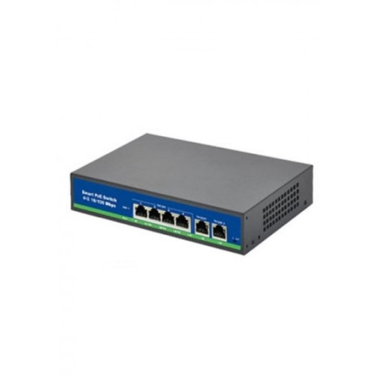 ISEE ISS-4010P 8 Port Poe+ 10-100 Mbps 2 Port 10-100 Uplink Switch