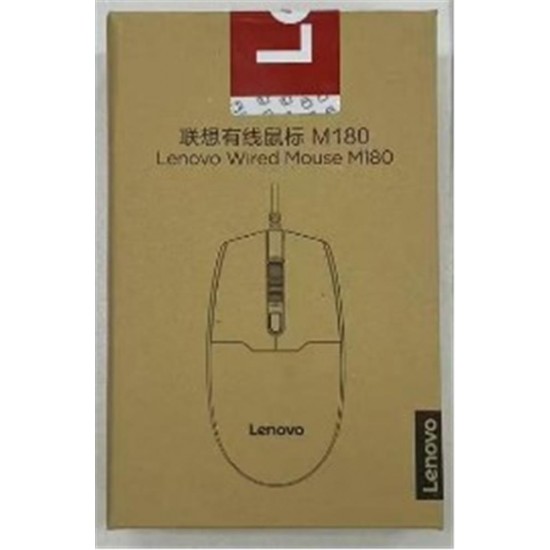 Lenovo M180 EN  Lenovo Kablolu USB Mouse DPI 800-1200-1600