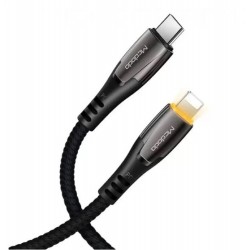 MCDODO CA-7651 36W Type-C To Lightning Hızlı Data-Şarj Kablosu 1.8M 3A - Siyah