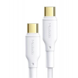 MCDODO CA-8350 100W Type-C to Type-C Süper Hızlı Data-Şarj Kablosu 5A 1.2m-Beyaz