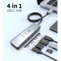 Inca ITPT-4TX 4 Port Type-C 3.1 Veri ile3.1 10 Gbps Type-C Çoklayıcı Kablo uzunluğu 15cm