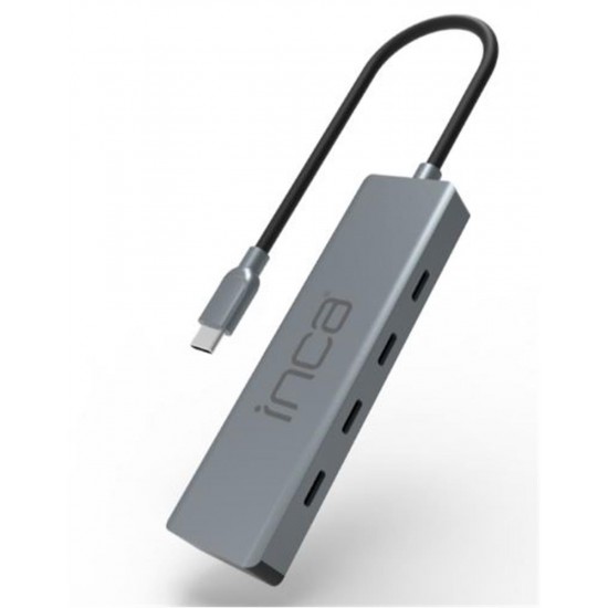 Inca ITPT-4TX 4 Port Type-C 3.1 Veri ile3.1 10 Gbps Type-C Çoklayıcı Kablo uzunluğu 15cm