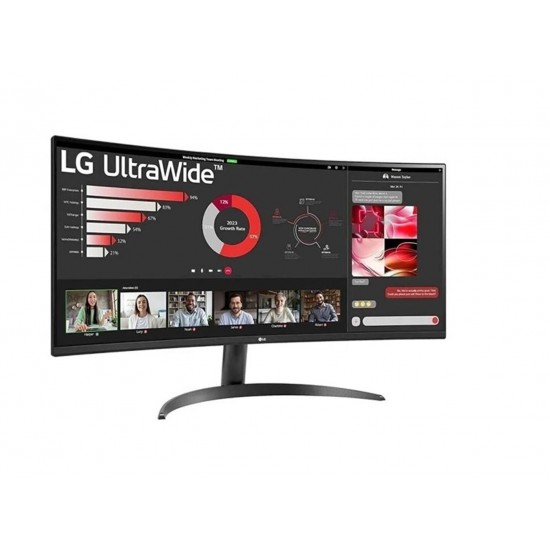 LG 34" 34WR55QC-B 100 Hz WQHD 3440X1440 (Dp+Hdmı+Usb-C) Freesync Curved Gaming Monitör