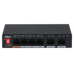 Dahua PFS3006-4ET-60 6 Port 10-100 (4 Poe + 2fe Uplınk Toplam 60W Poe)