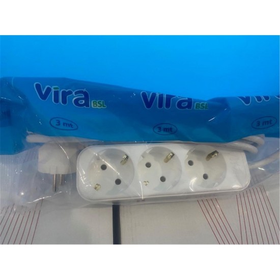 Vira 3lü 5mt Topraklı Priz