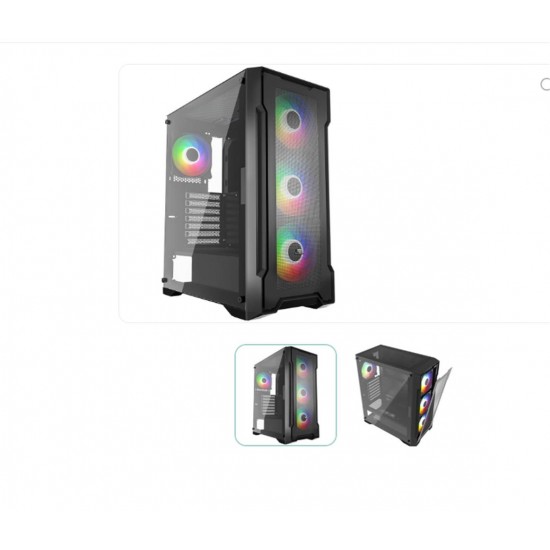 GameBooster FALCON GB-A750B 750w 80+ Bronze USB 3.0 Mesh ARGB ATX Mid Tower Gaming Kasa