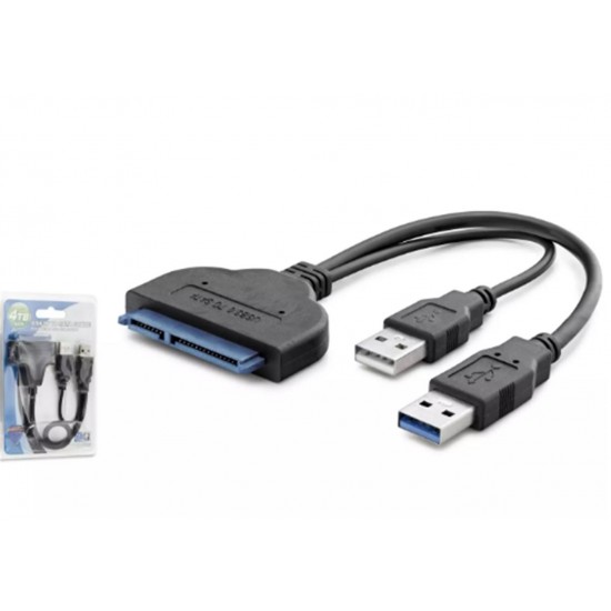 Hadron Hdx7549 Usb3.0 To Sata Çevirici 2.5 Güç Girişli 4Tb Siyah
