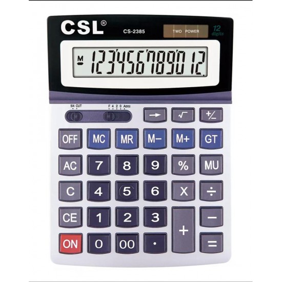 CSL CS-2385 12 Hane Masa Tipi Oynar Başlıklı Hesap Makinesi