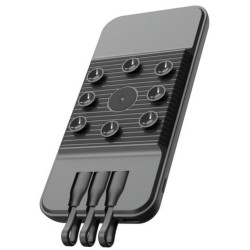 SnapMax SNP-3007 10.000 mah Siyah Vantuzlu Kablosuz ve 3in1 Kablolu Powerbank