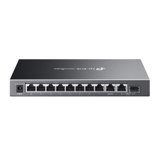 Omada Tp-Link ES210GMP 8 Port 10-100-1000 Poe+ Switch 1 Port SFP + 1 Port Uplink Cloud Switch