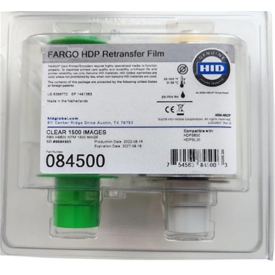 Fargo 084500 Transfer Film Ribbon HDP5000   1500 baskı