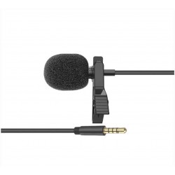 Snopy SN-M20 Siyah Akıllı Telefon ve Youtuber Metal mandallı, Yaka Mikrofonu