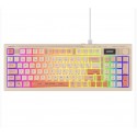 Everest KB-79 SILENT PRO Bej-Pembe-Turuncu SESSİZ RGB Q Membrane Oyuncu Klavyesi