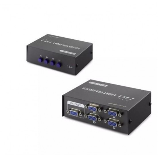 Hadron Hdx1329 4 Port Vga Switch 54Mhz 4Giriş 1Çıkış