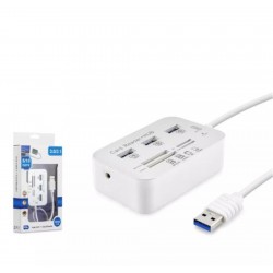 Hadron Hdx7028 Usb3.0 Hub Combo 3-Usb3.0 + Ms + Sd + M2 + Tf 20Cm Beyaz