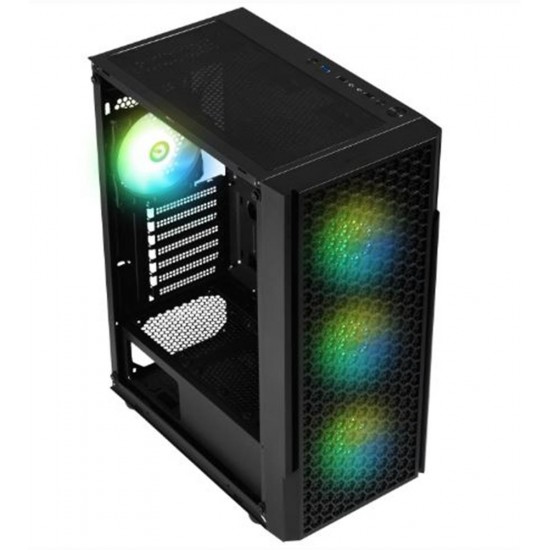 BitFenix PROTON 4-120mm FRGB Fan 600W 80 Plus  Siyah 1-Usb3.0 2-Usb2.0 Tempered Glass Oyuncu Kasası