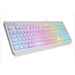 Rampage KM-R57  Beyaz RGB Aydınlatmalı Q Oyuncu Multmedia Klavye ve 12800 DPI Mouse Gaming Set