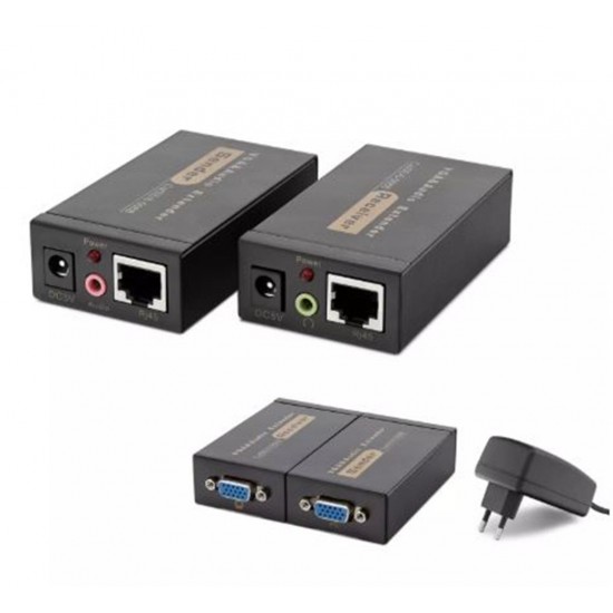 Hadron Hdx1318 100M Vga + Audio Extender 1920×1440 @ 60Hz  Siyah