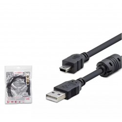Hadron Hdx7538 1.5M Usb Mini V3-5Pin To Usb Kablo  Siyah