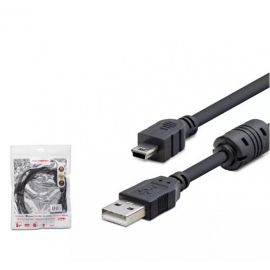 Hadron Hdx7538 1.5M Usb Mini V3-5Pin To Usb Kablo  Siyah