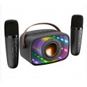 Mikado MD-57BT Endless 5W Siyah TF + USB + AUX + BT Destekli 2 Wireless Karaoke Mikrofon 1200mAh