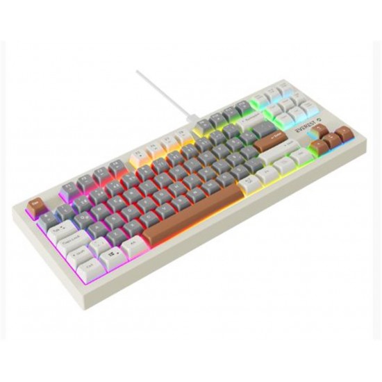 Everest KB-98 SILENT TKL Gri Mavi-Gri-Kahve Rainbow Q Membrane Klavye